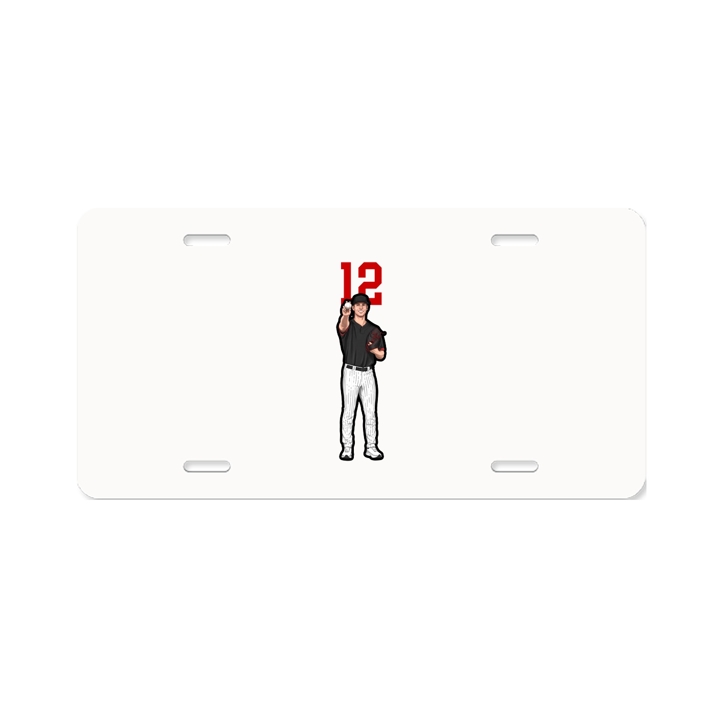 License Plate — Number Top in Classic