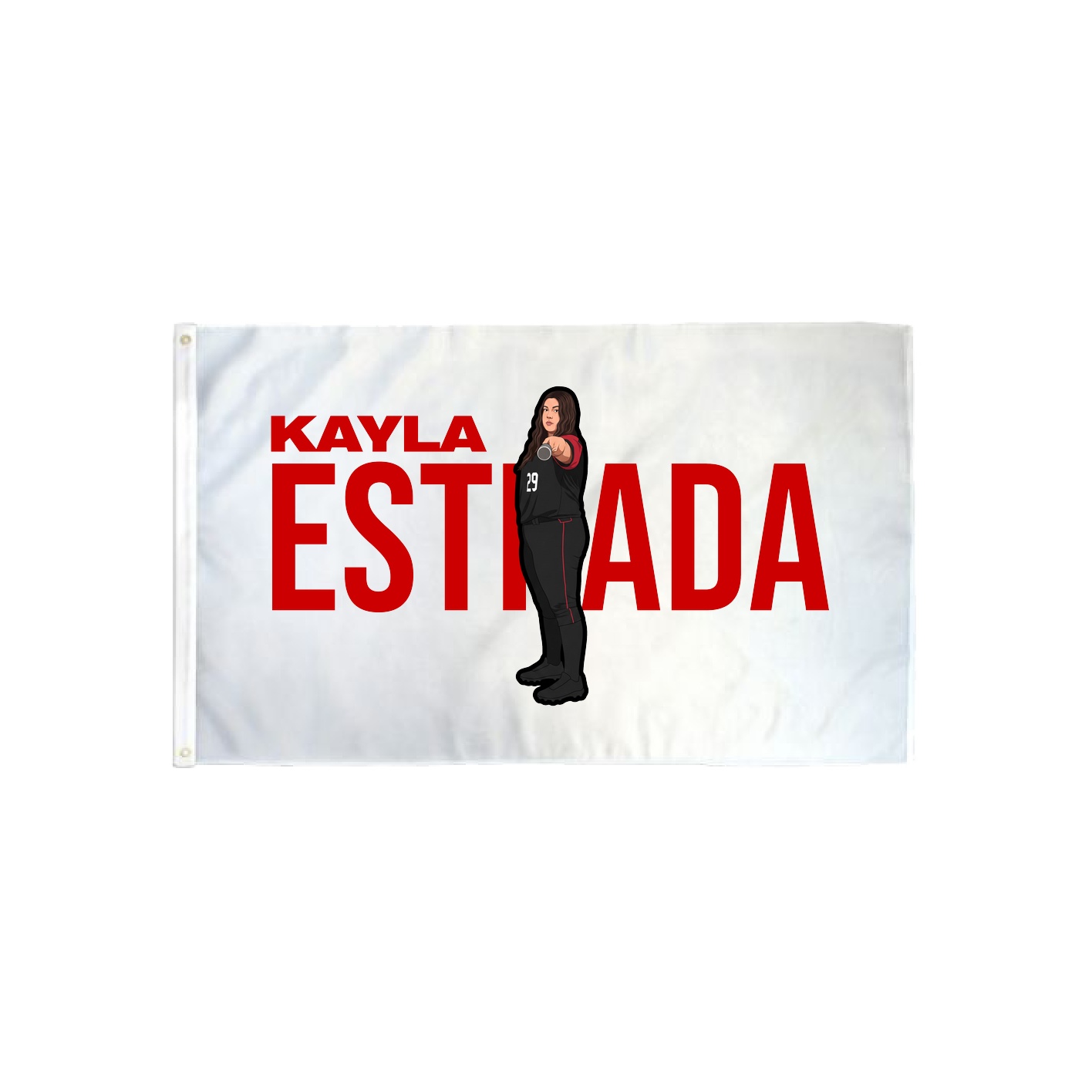 3x5 Flag — Player Name in Classic