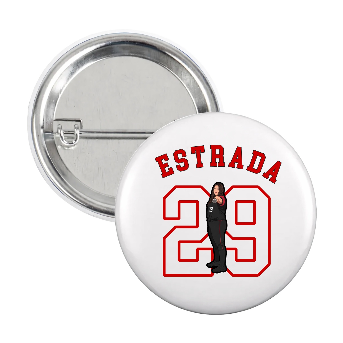 Game Day Button — Shirsey Arch in White