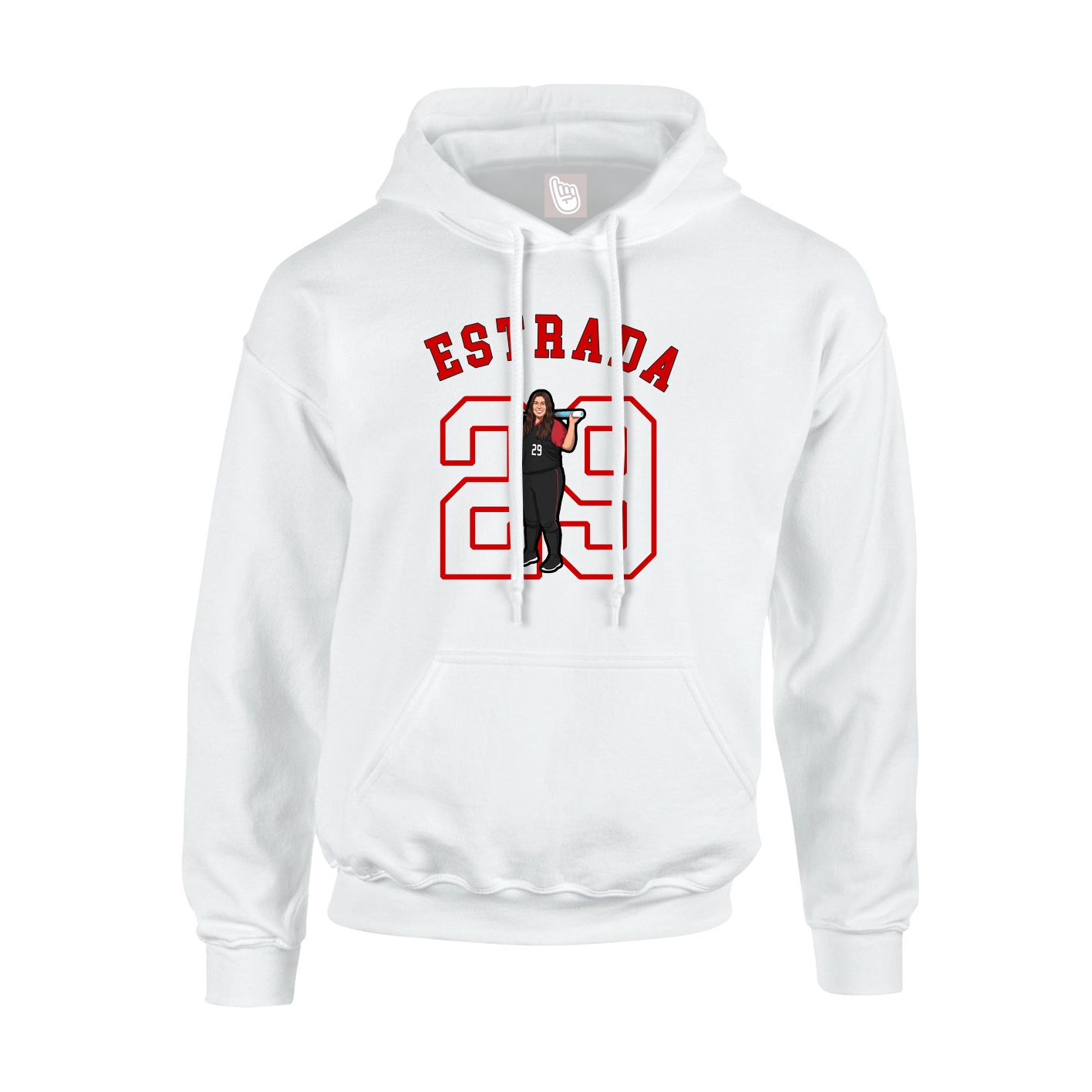 Youth Hoodie — Shirsey Arch in White