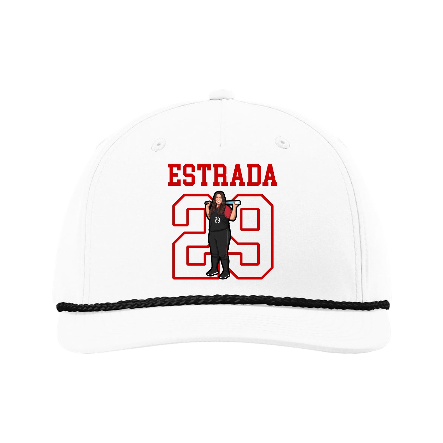 Five-Panel Classic Rope Cap — Shirsey in White