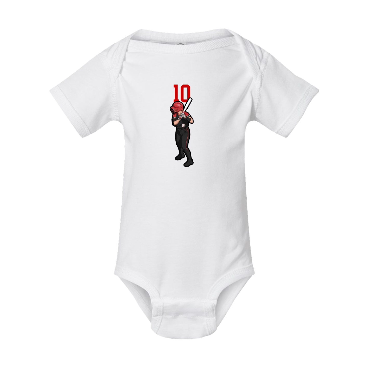 Baby Onesie — Number Top in White