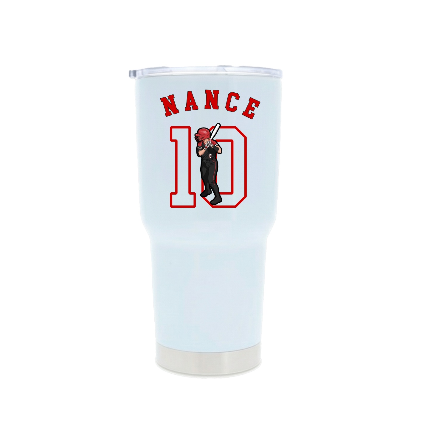 30oz Stainless Steel Tumbler — Shirsey Arch in White