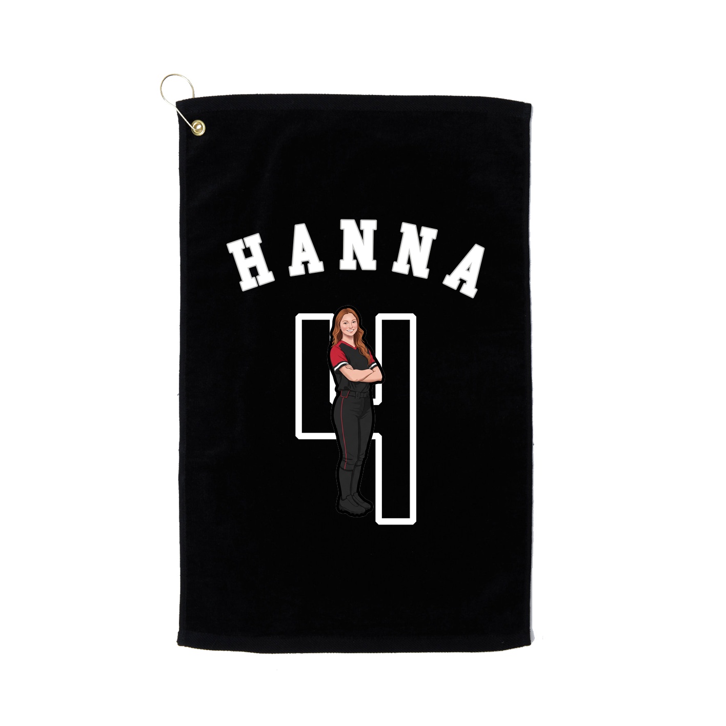 Golf Towel — Shirsey Arch in Black