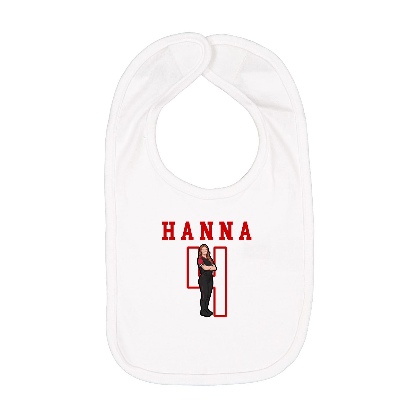 Infant Bib — Shirsey in White