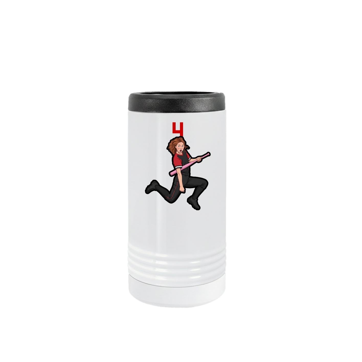 Slim Beverage Holder — Number Top in White