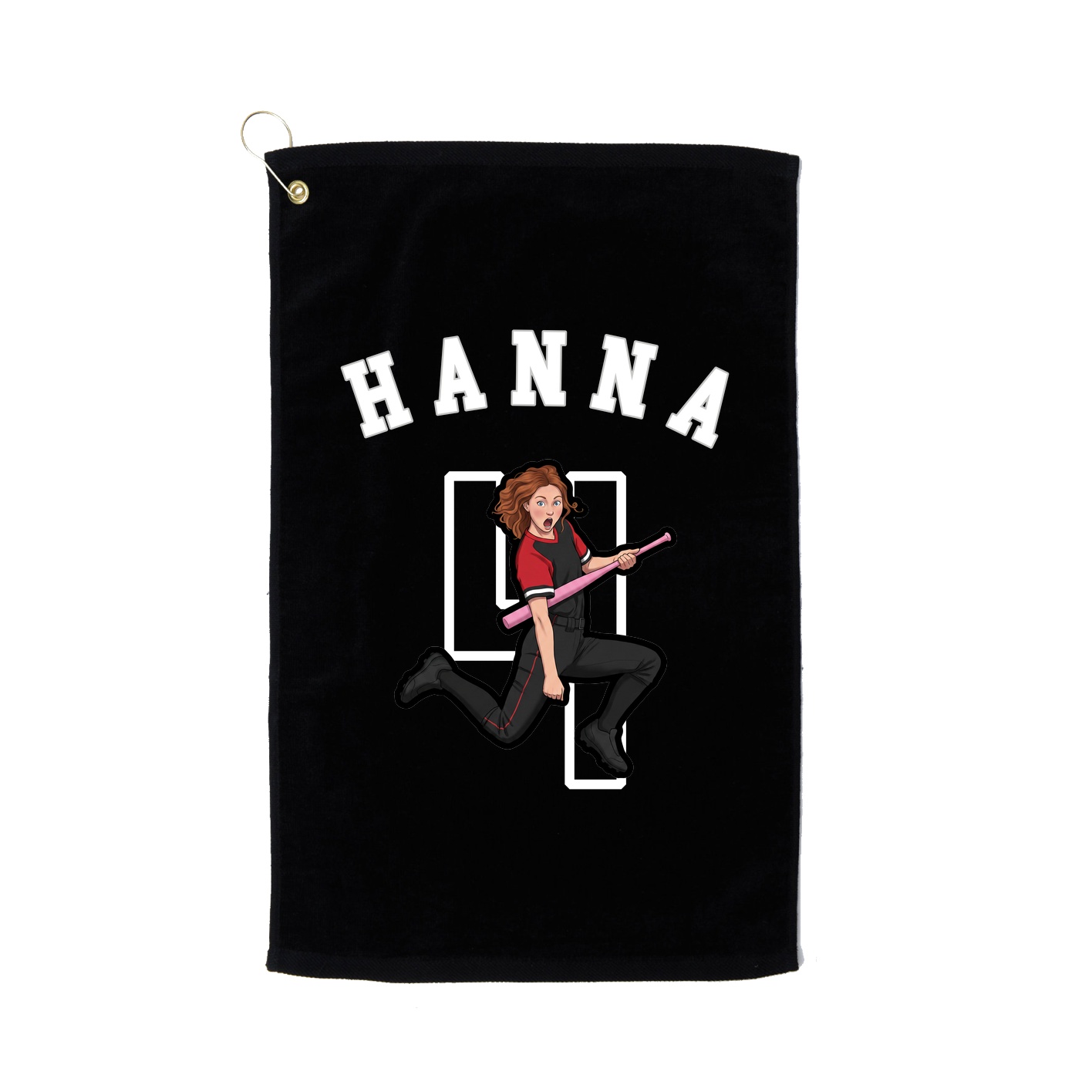 Golf Towel — Shirsey Arch in Black