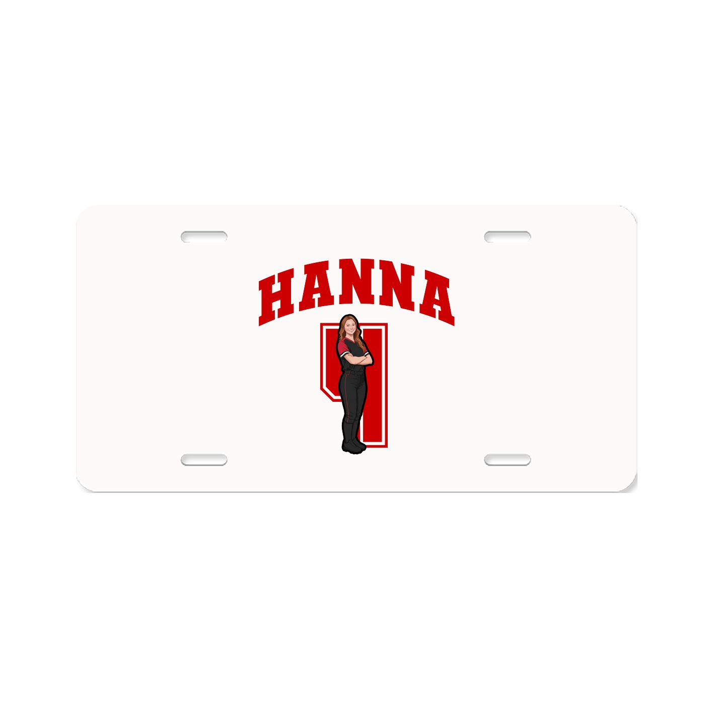 License Plate — Number in Classic
