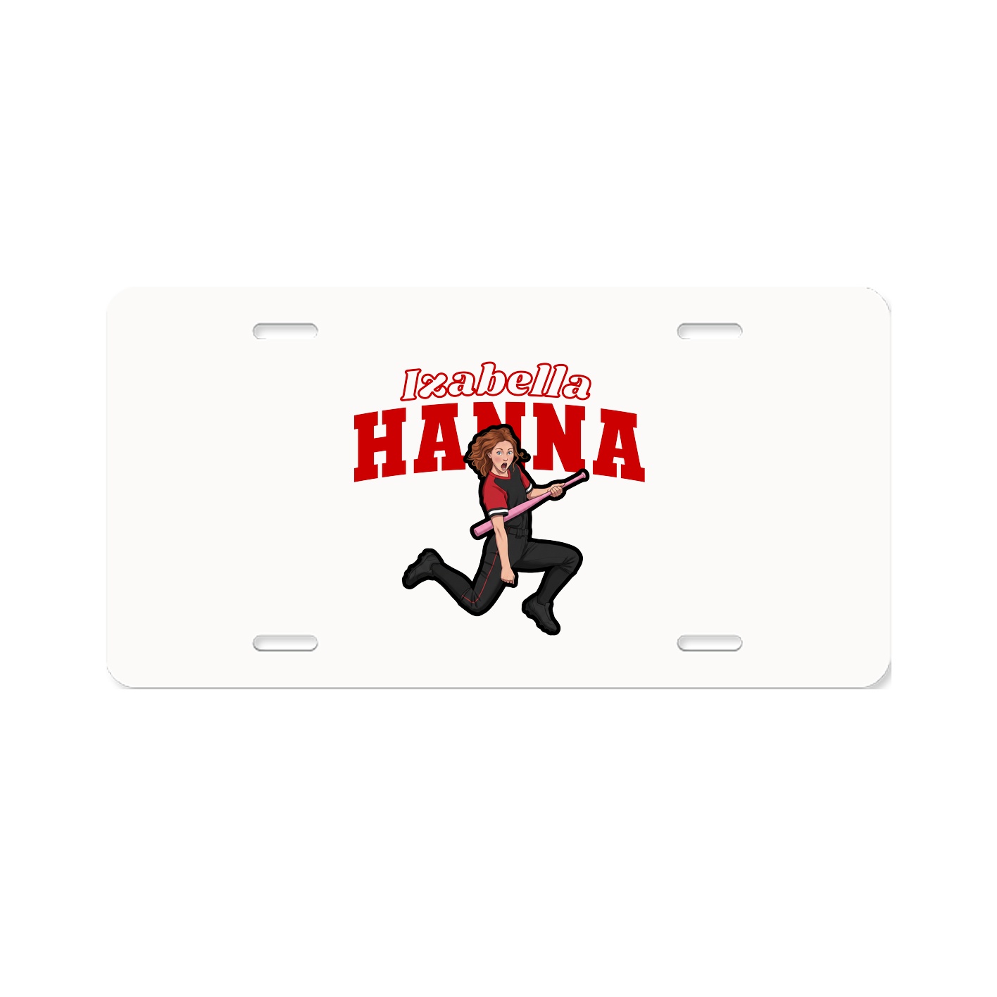 License Plate — Name Arch in Classic