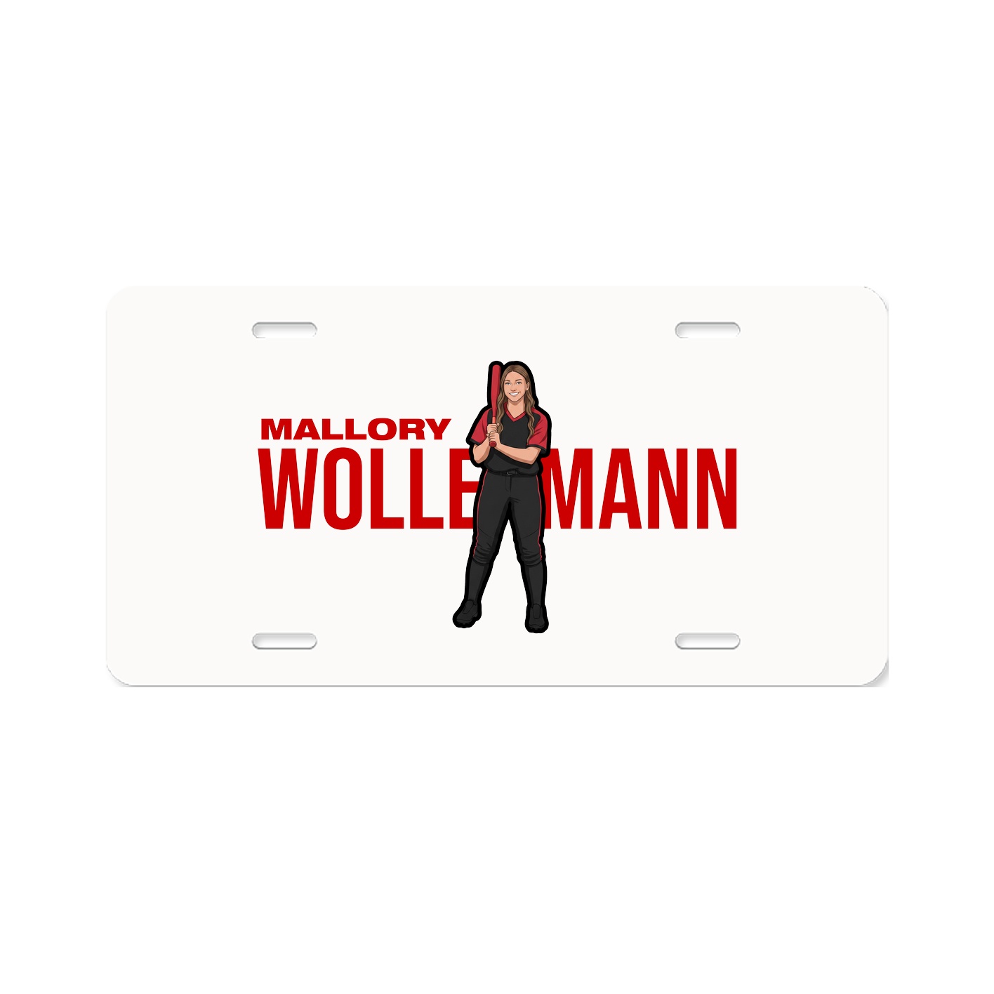 License Plate — Player Name in Classic