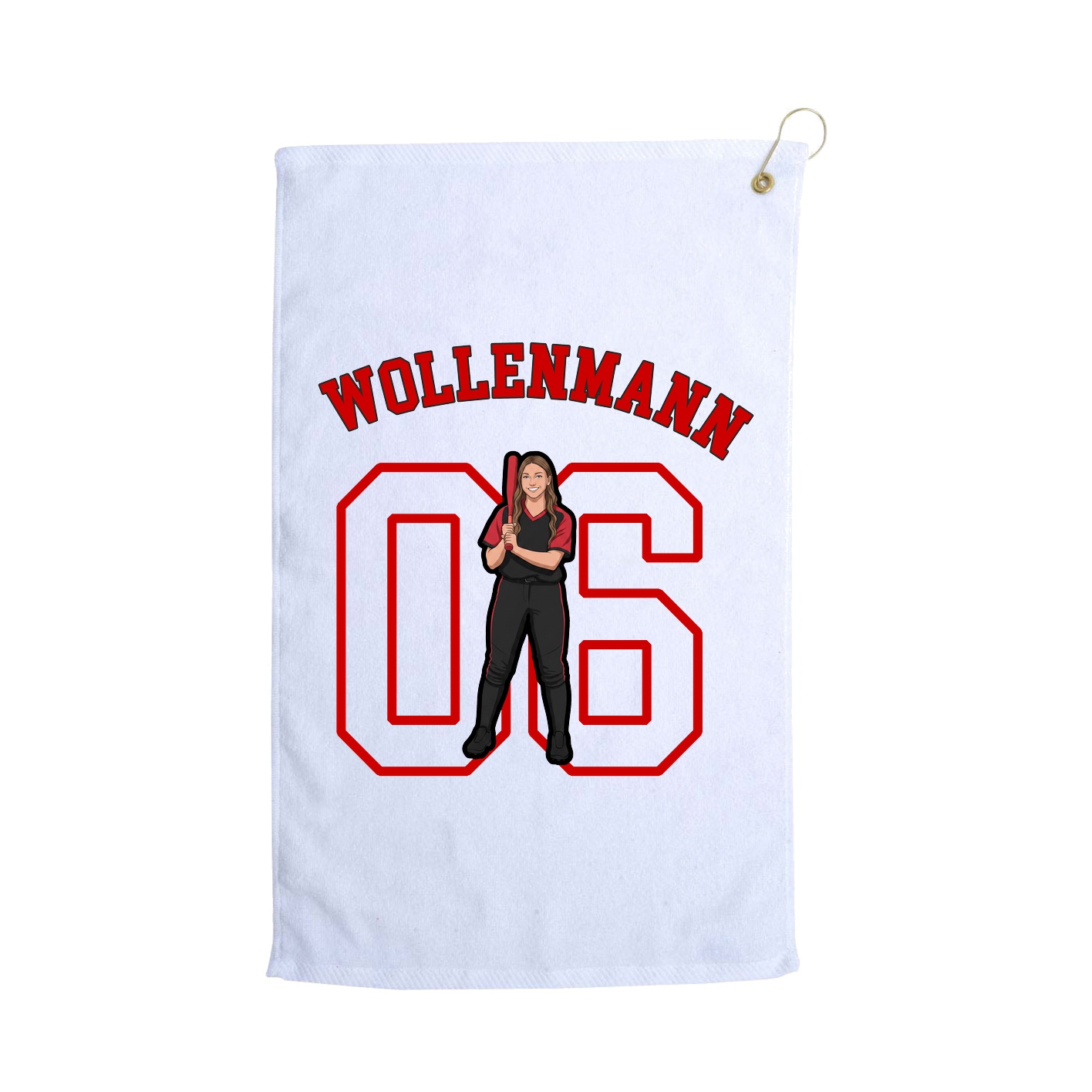Golf Towel — Shirsey Arch in White