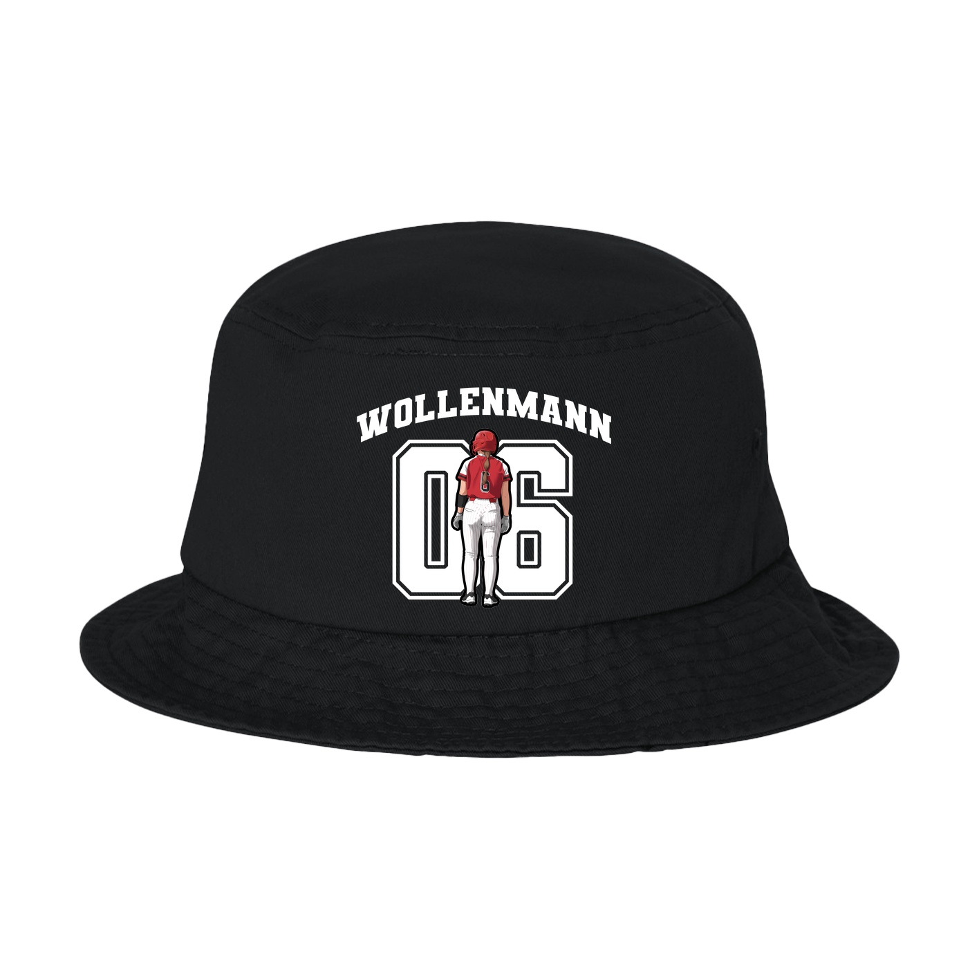 Bucket Cap — Number in Black