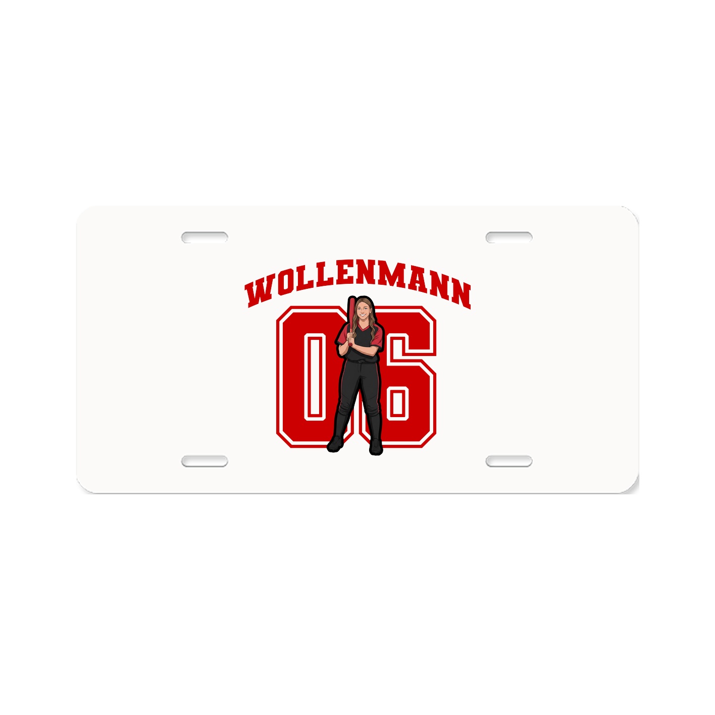 License Plate — Number in Classic
