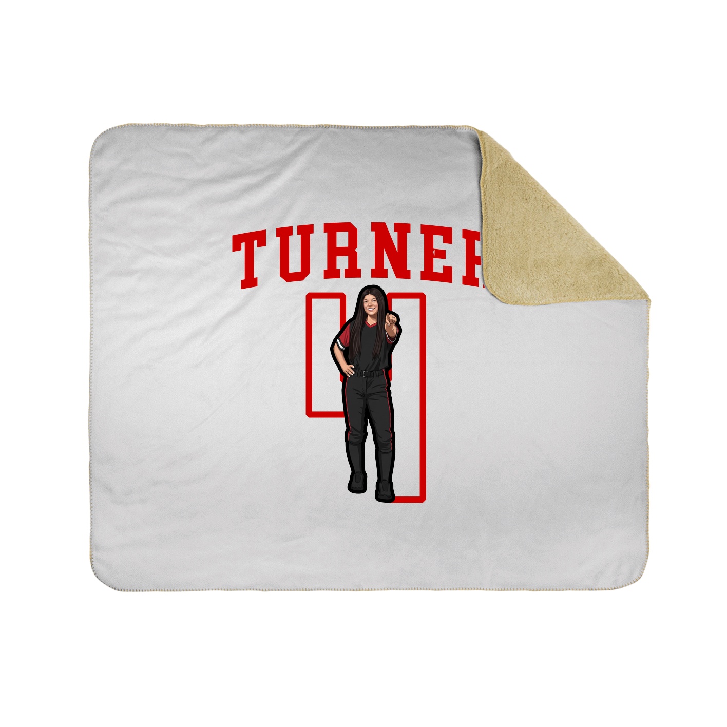 Throw Blanket — Shirsey in White