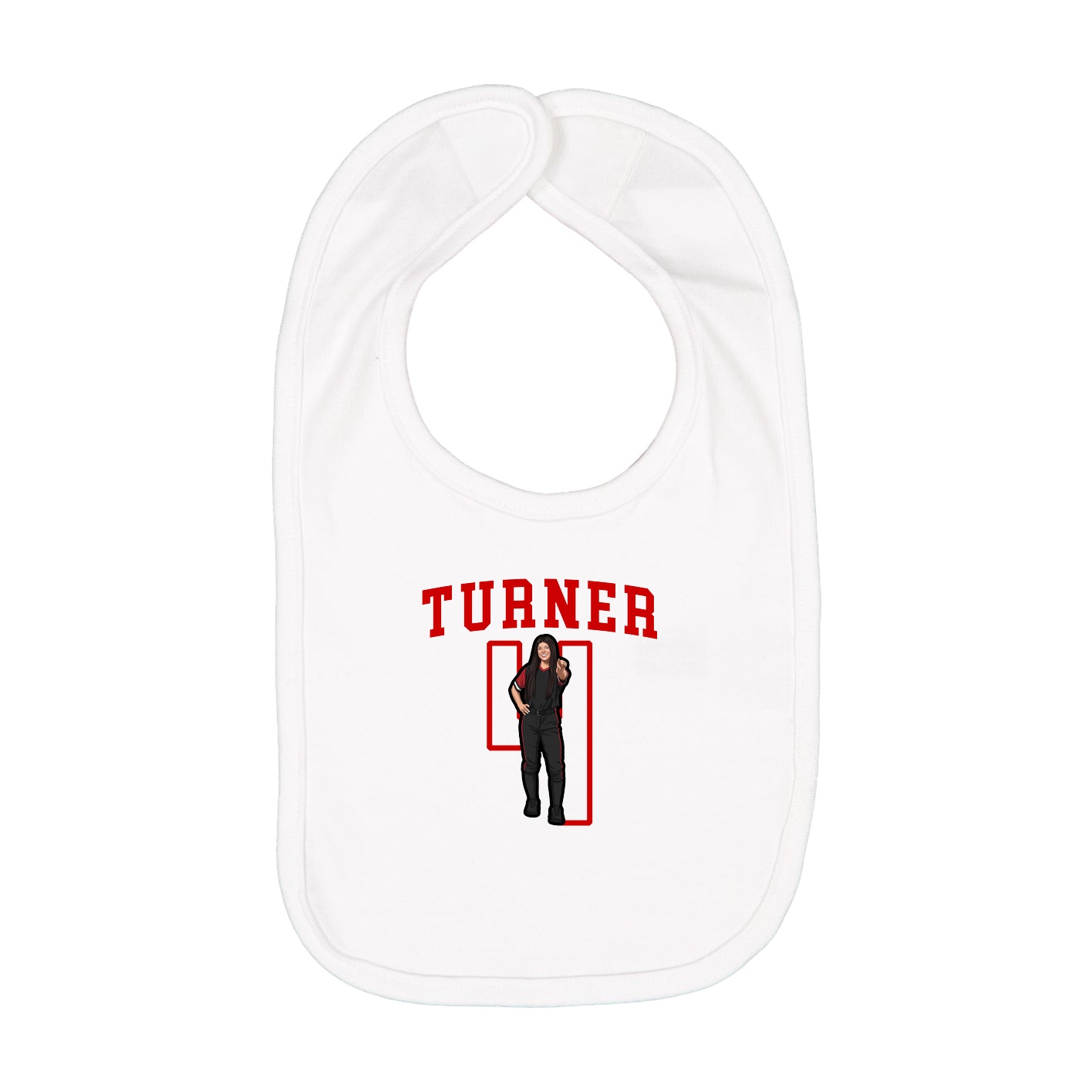 Infant Bib — Shirsey in White