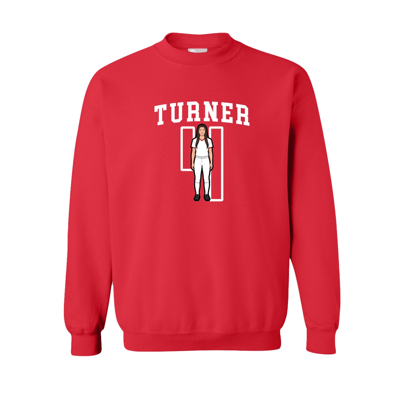 Fleece Crew — Shirsey in Red