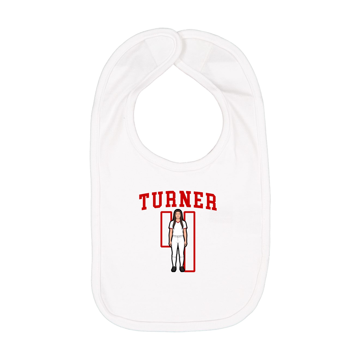 Infant Bib — Shirsey in White
