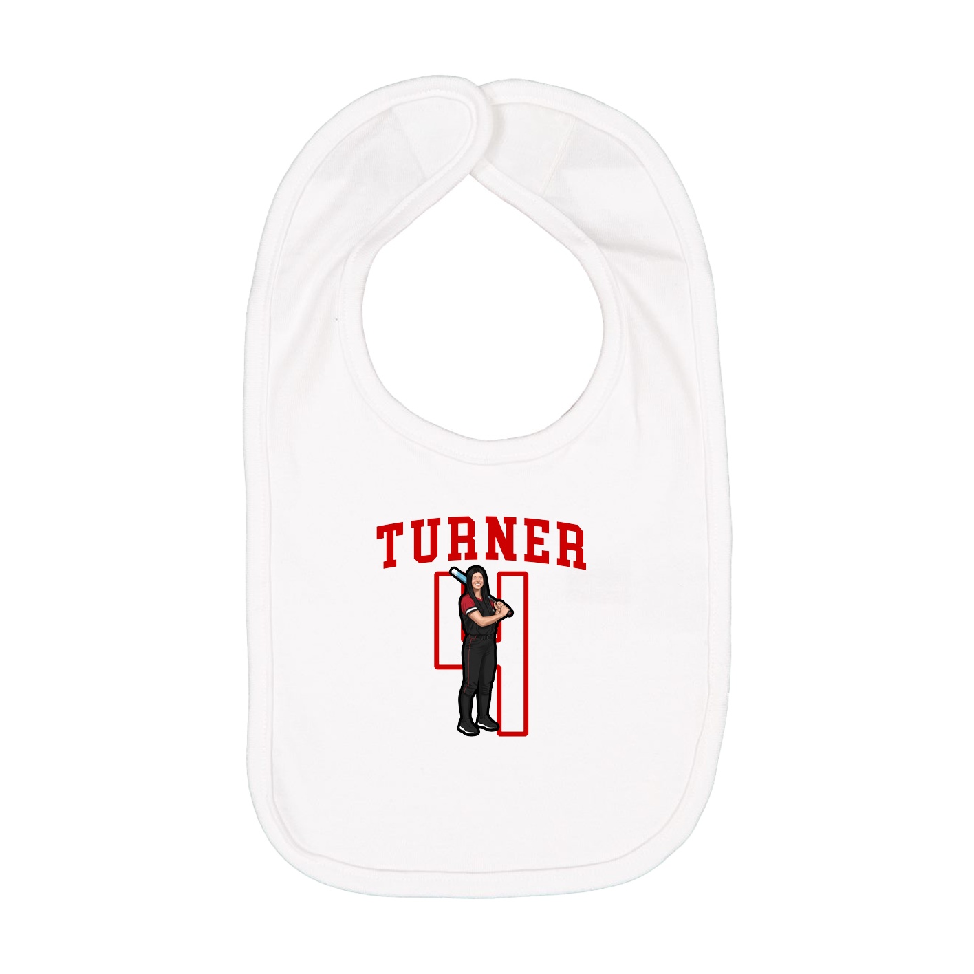 Infant Bib — Shirsey in White