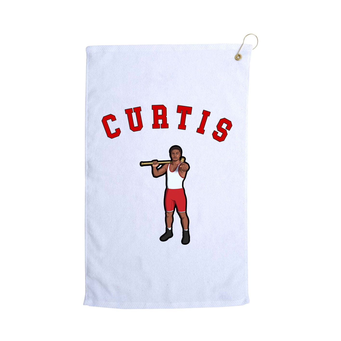 Golf Towel — Shirsey Arch in White