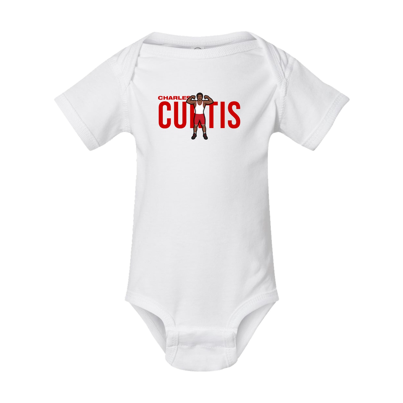 Baby Onesie — Player Name in White