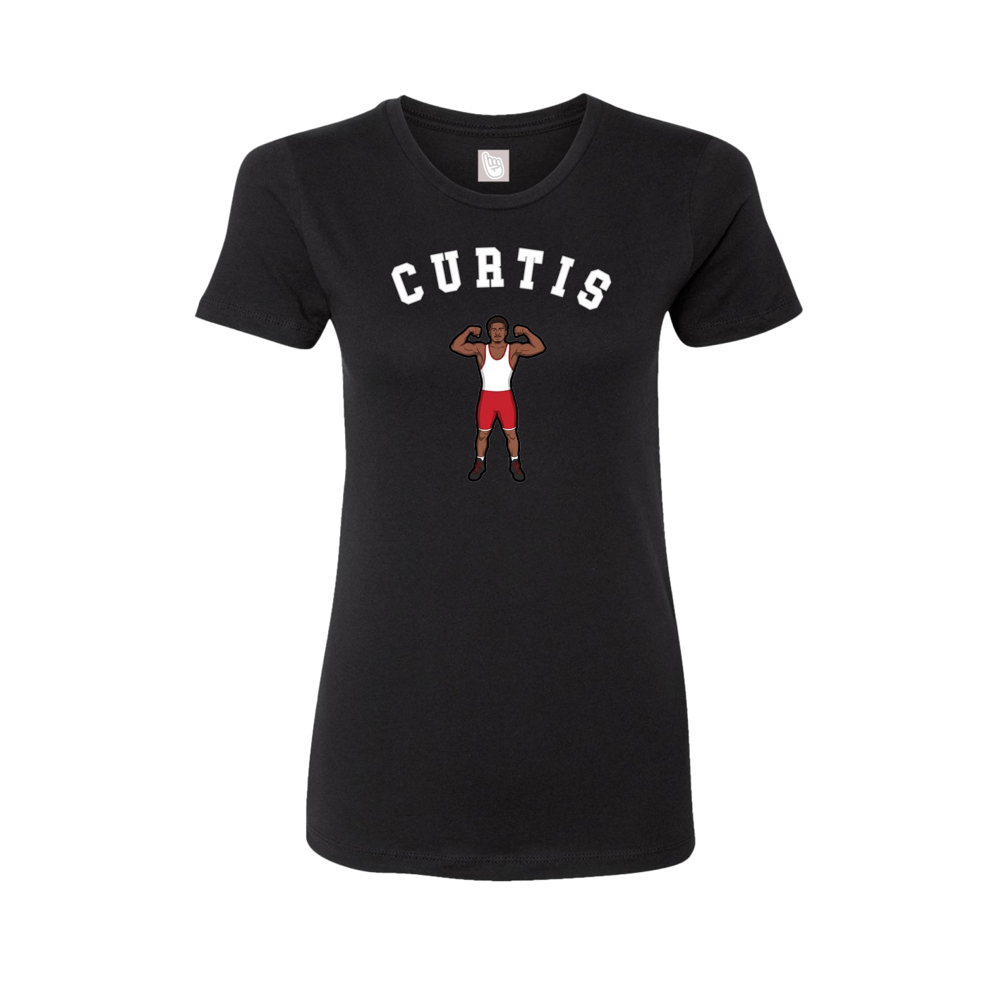 Fitted Women's Tee — Shirsey Arch in Black