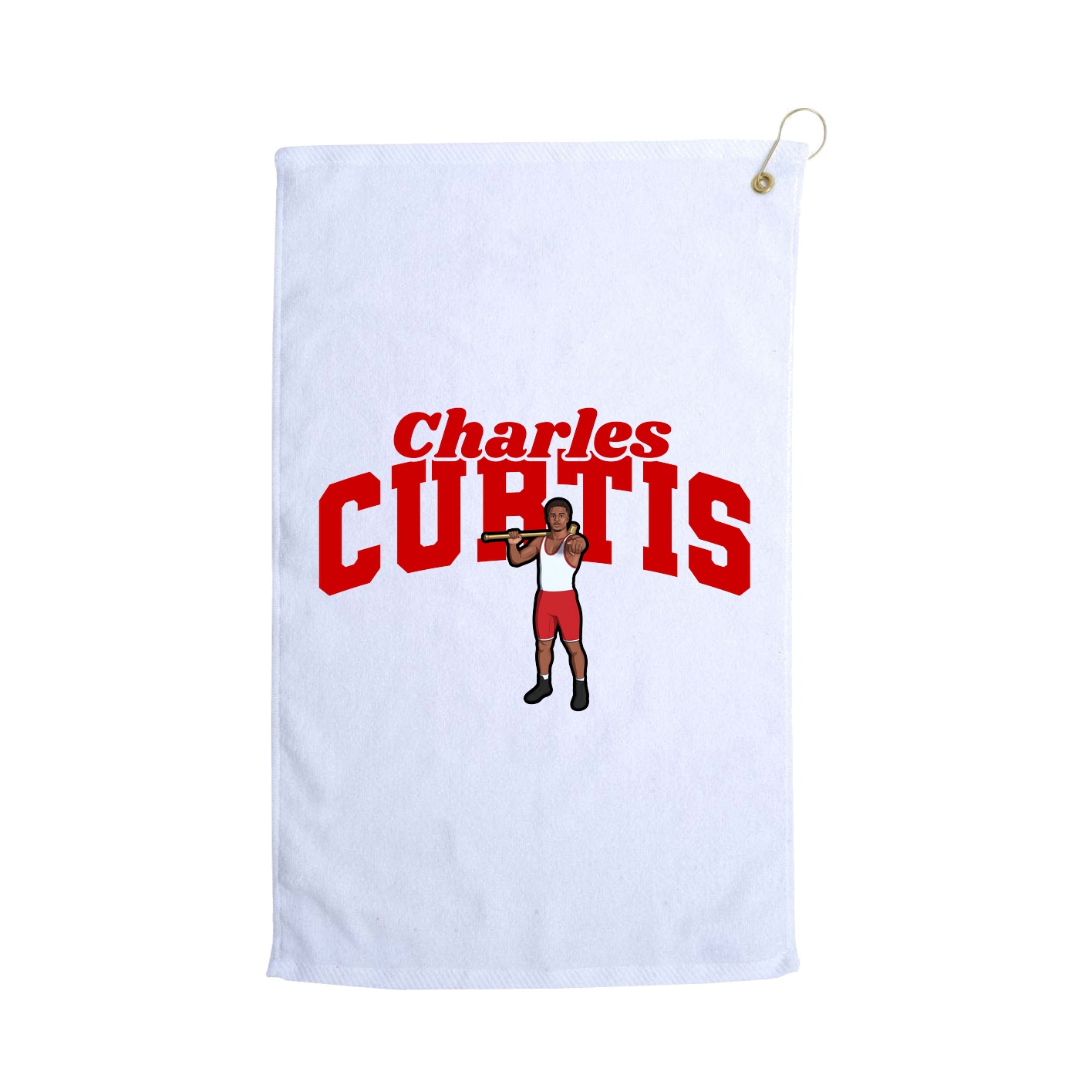 Golf Towel — Signature Arch in White
