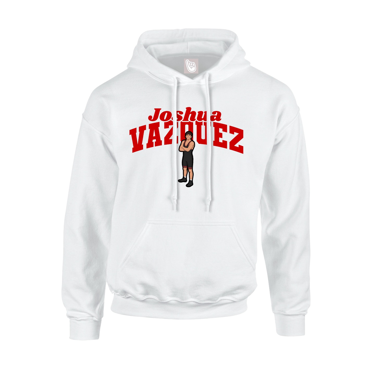 Hoodie — Signature Arch in White