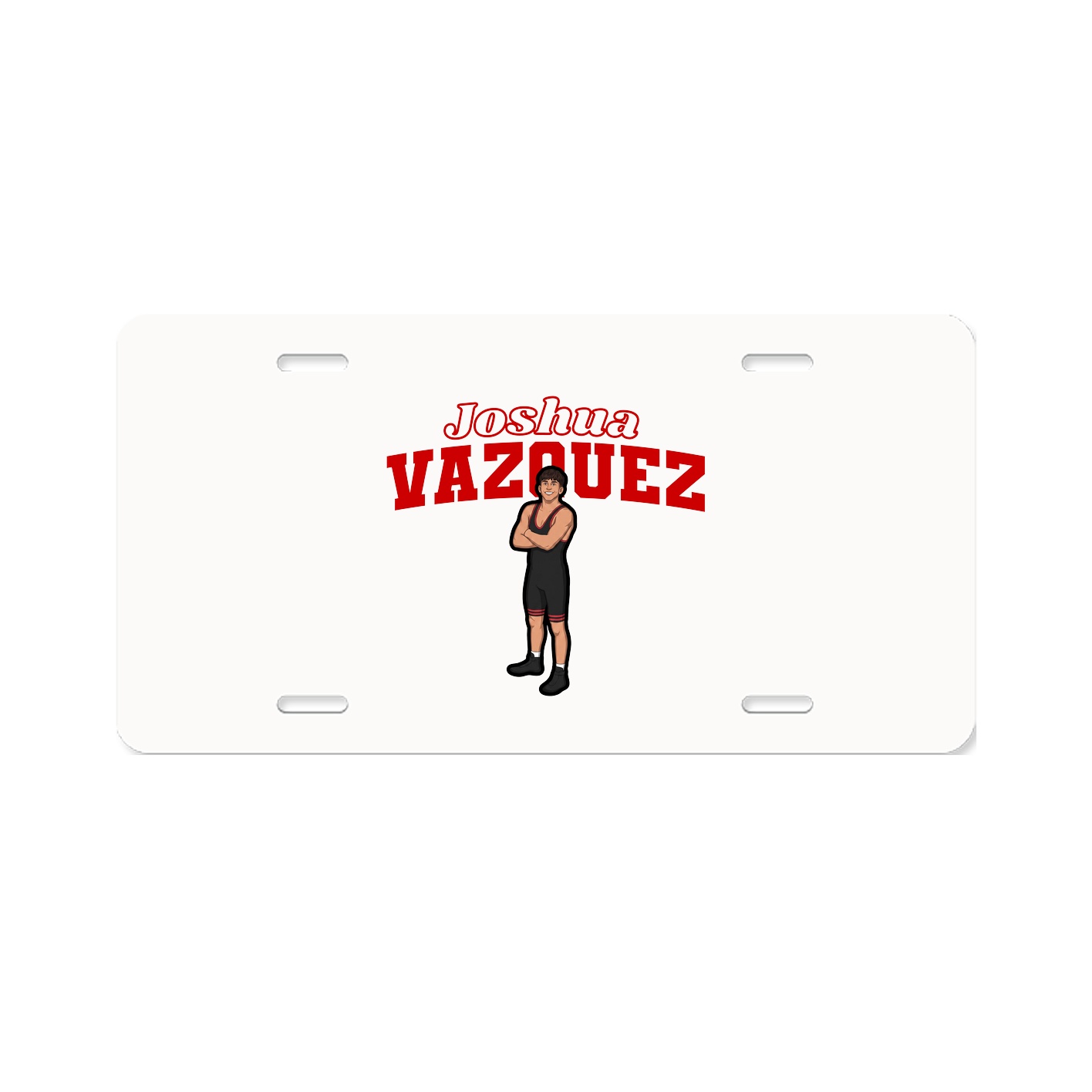 License Plate — Name Arch in Classic
