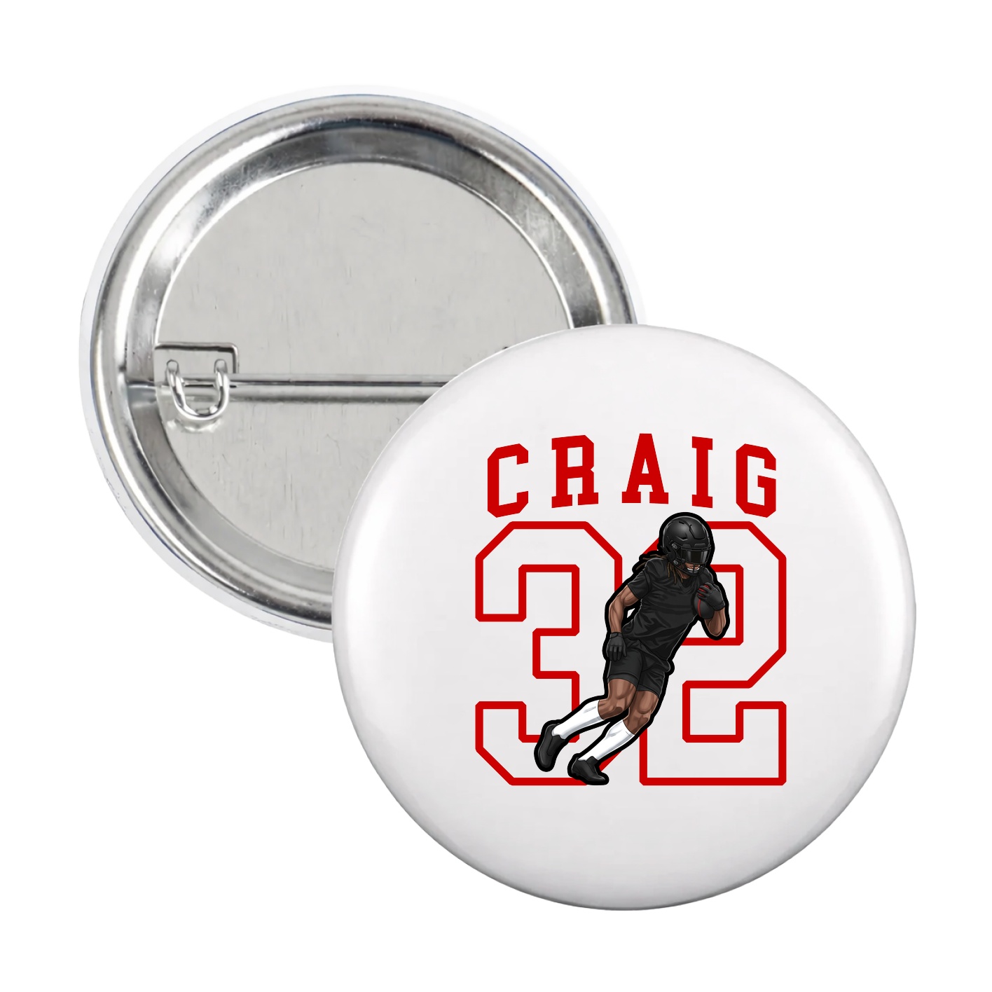 Game Day Button — Shirsey in White