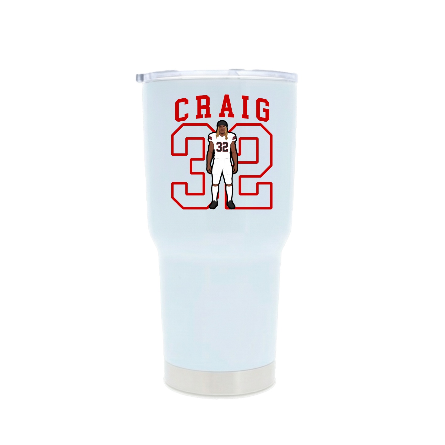 30oz Stainless Steel Tumbler — Shirsey in White