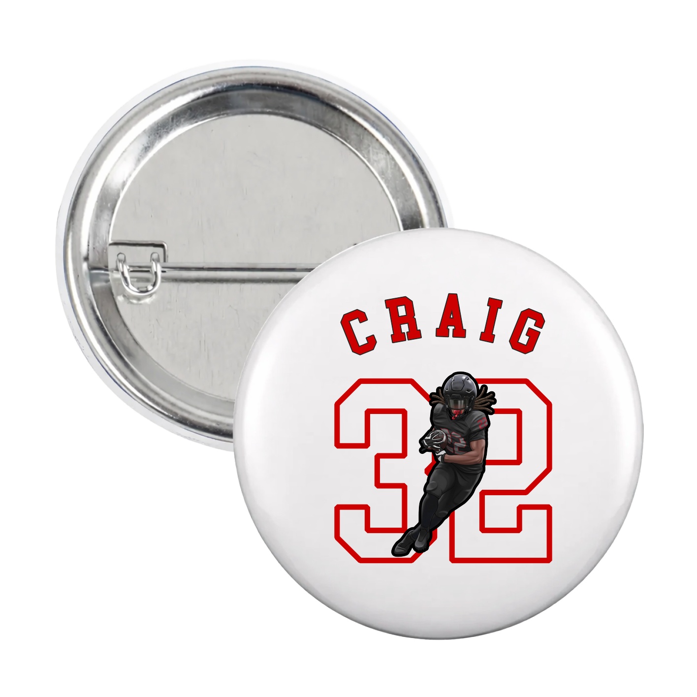 Game Day Button — Shirsey Arch in White