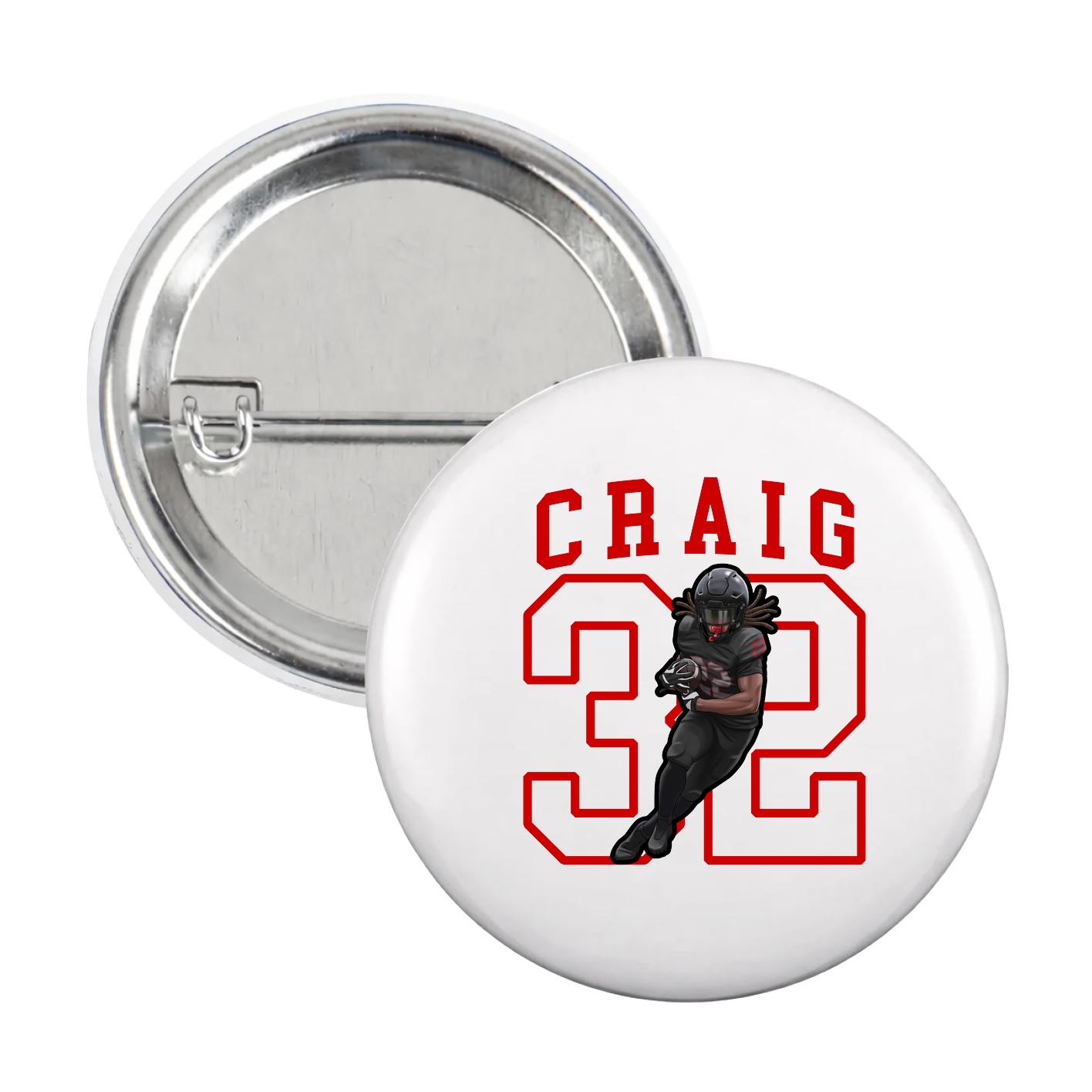 Game Day Button — Shirsey in White