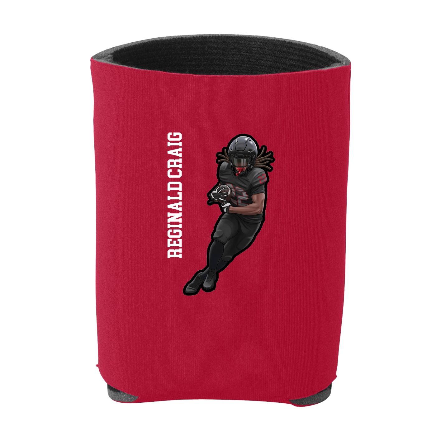Can Holder — Name Vertical in Red