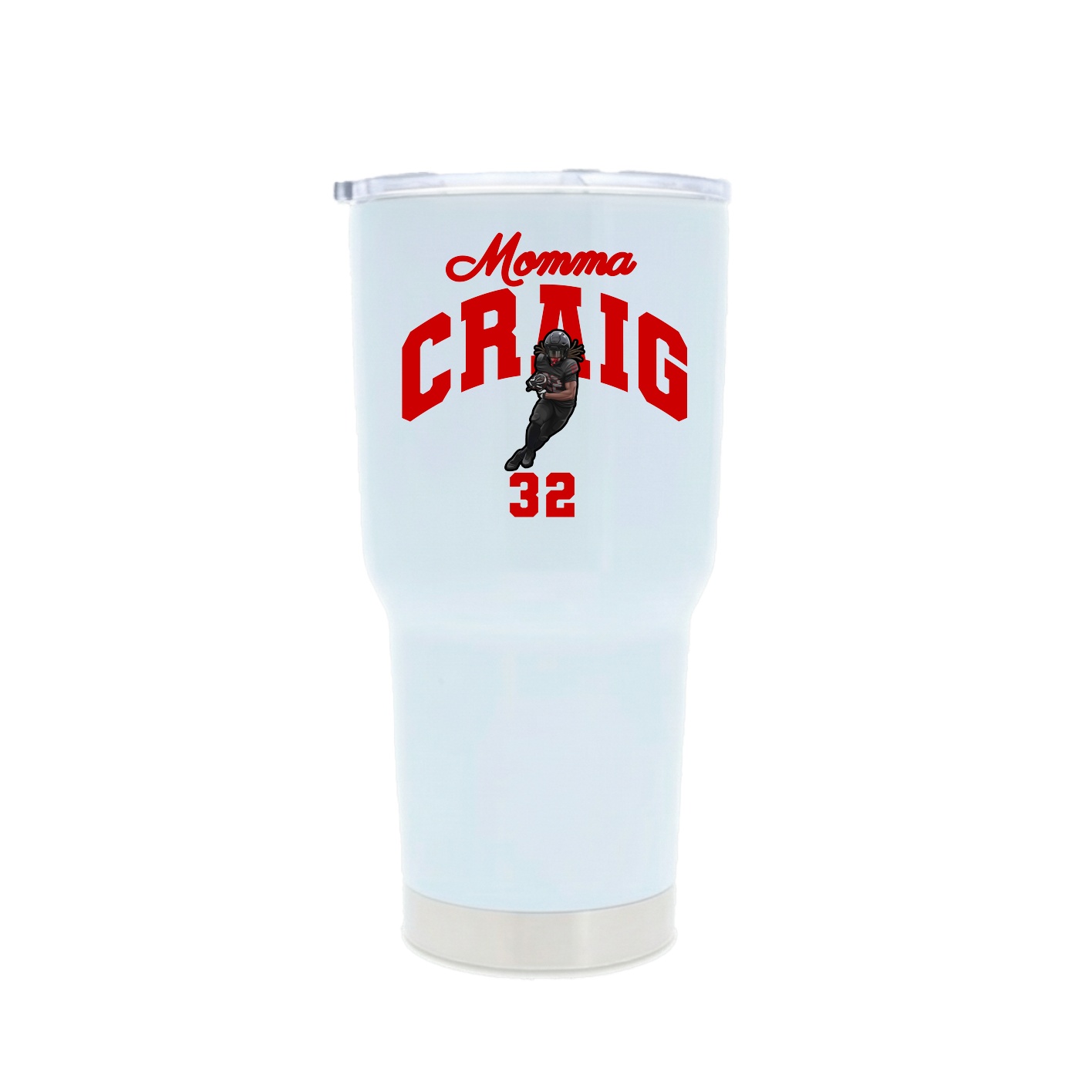 30oz Stainless Steel Tumbler — Mothers Day Arch in White