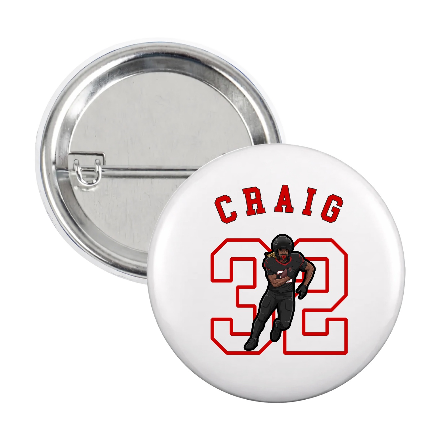 Game Day Button — Shirsey Arch in White