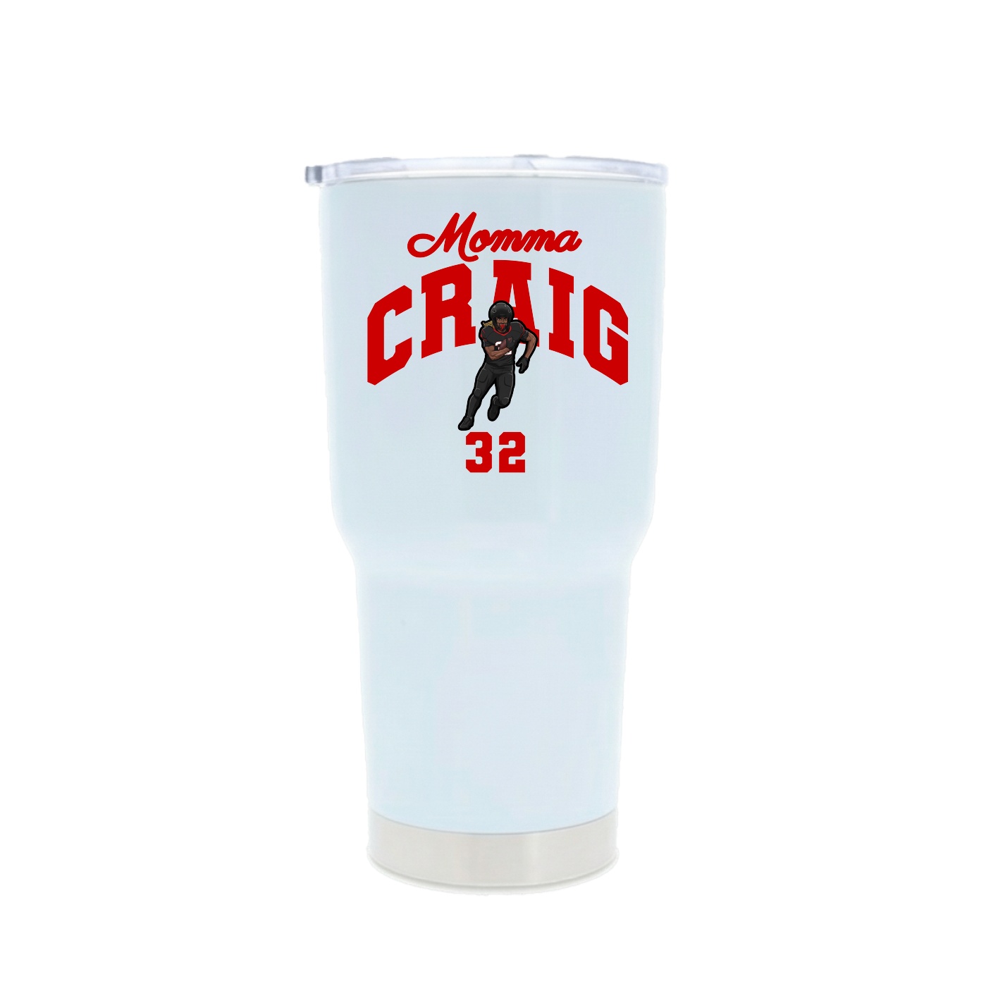 30oz Stainless Steel Tumbler — Mothers Day Arch in White