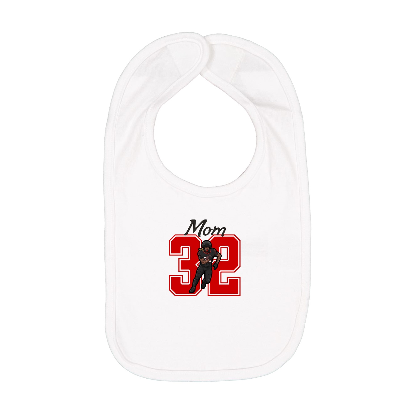 Infant Bib — Mothers Day Shirsey in White