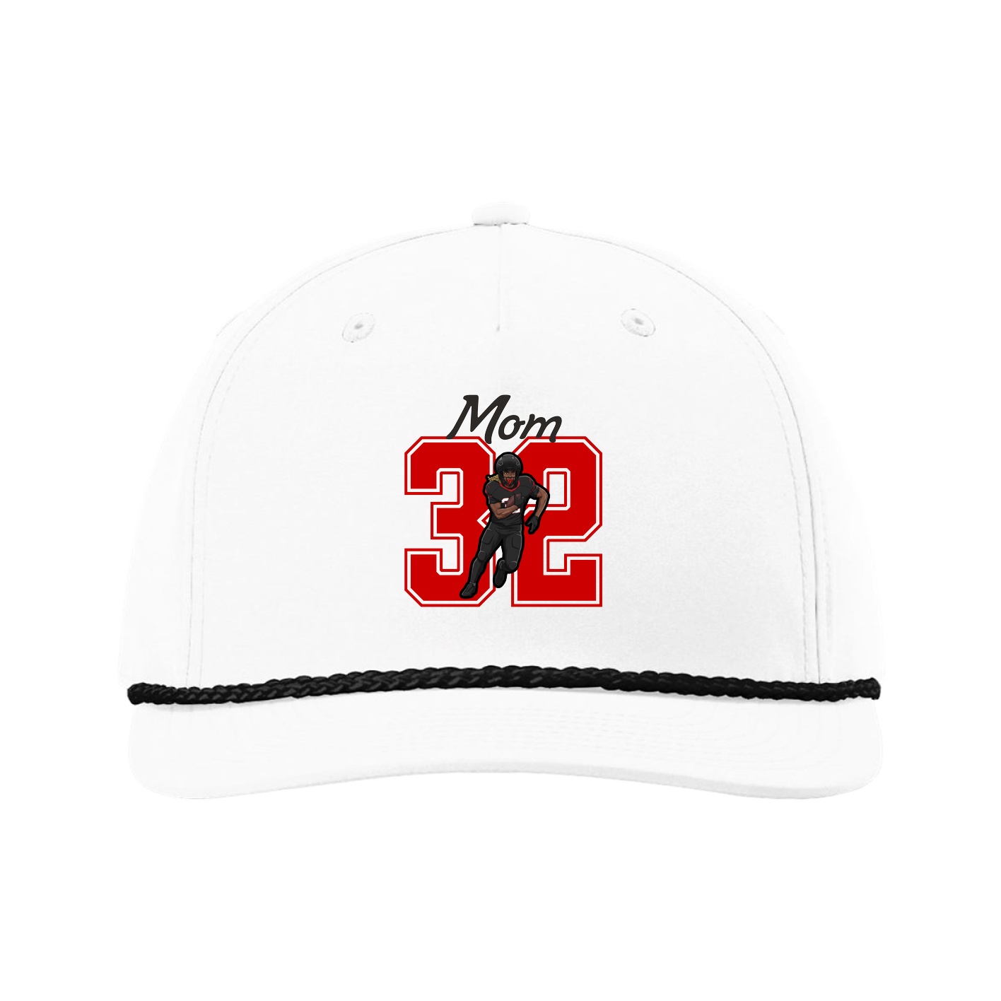 Five-Panel Classic Rope Cap — Mothers Day Shirsey in White