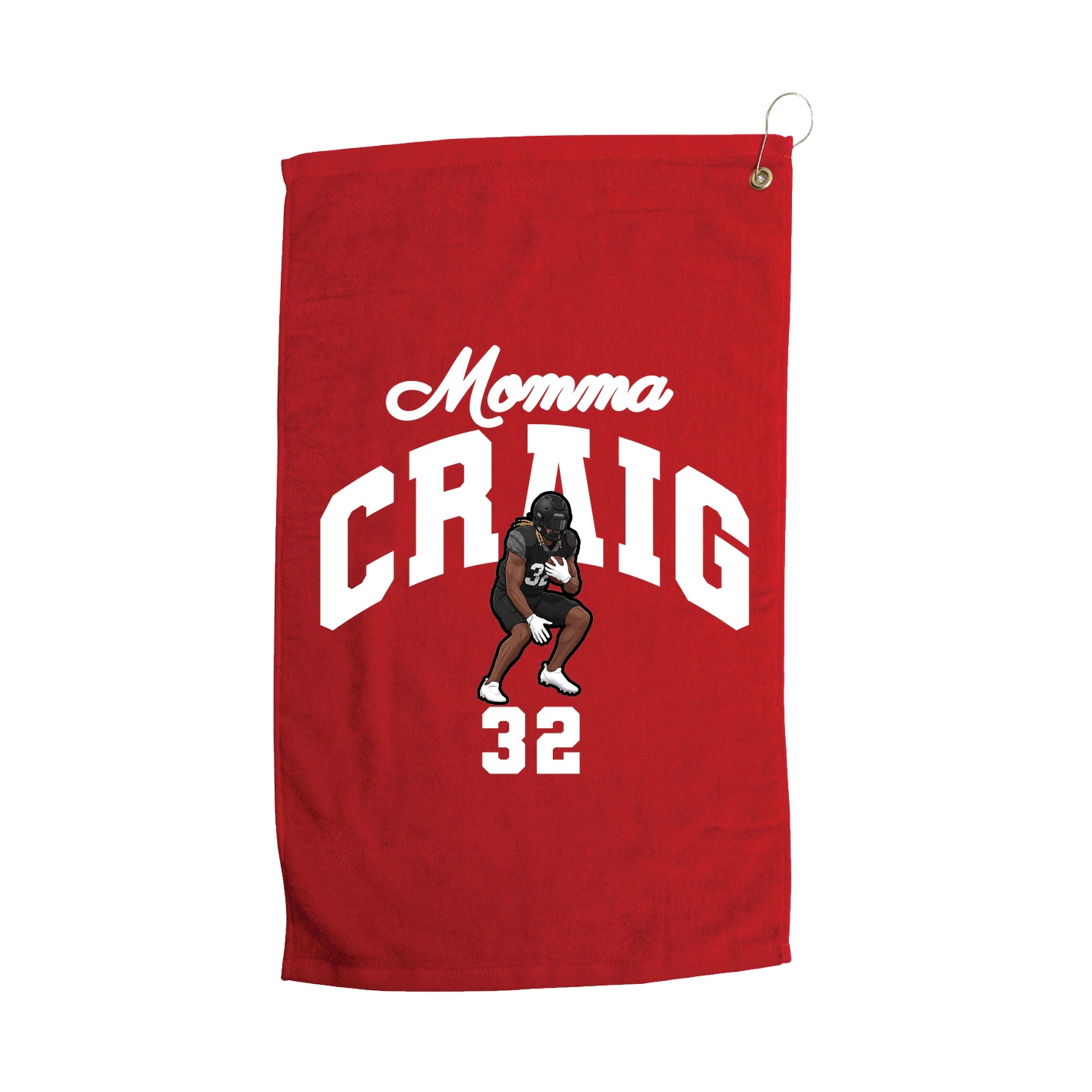 Golf Towel — Mothers Day Arch in Red