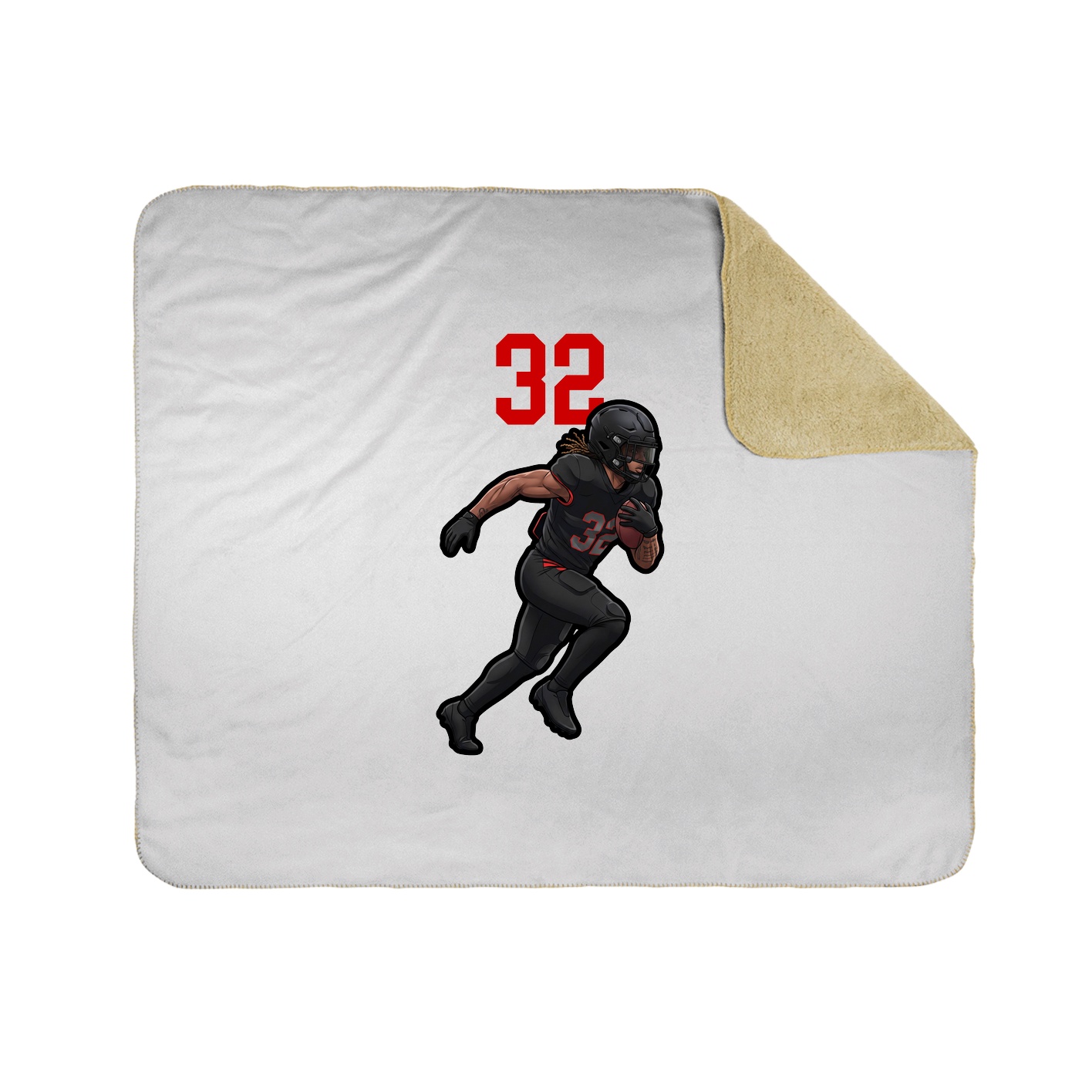 Throw Blanket — Number Top in White