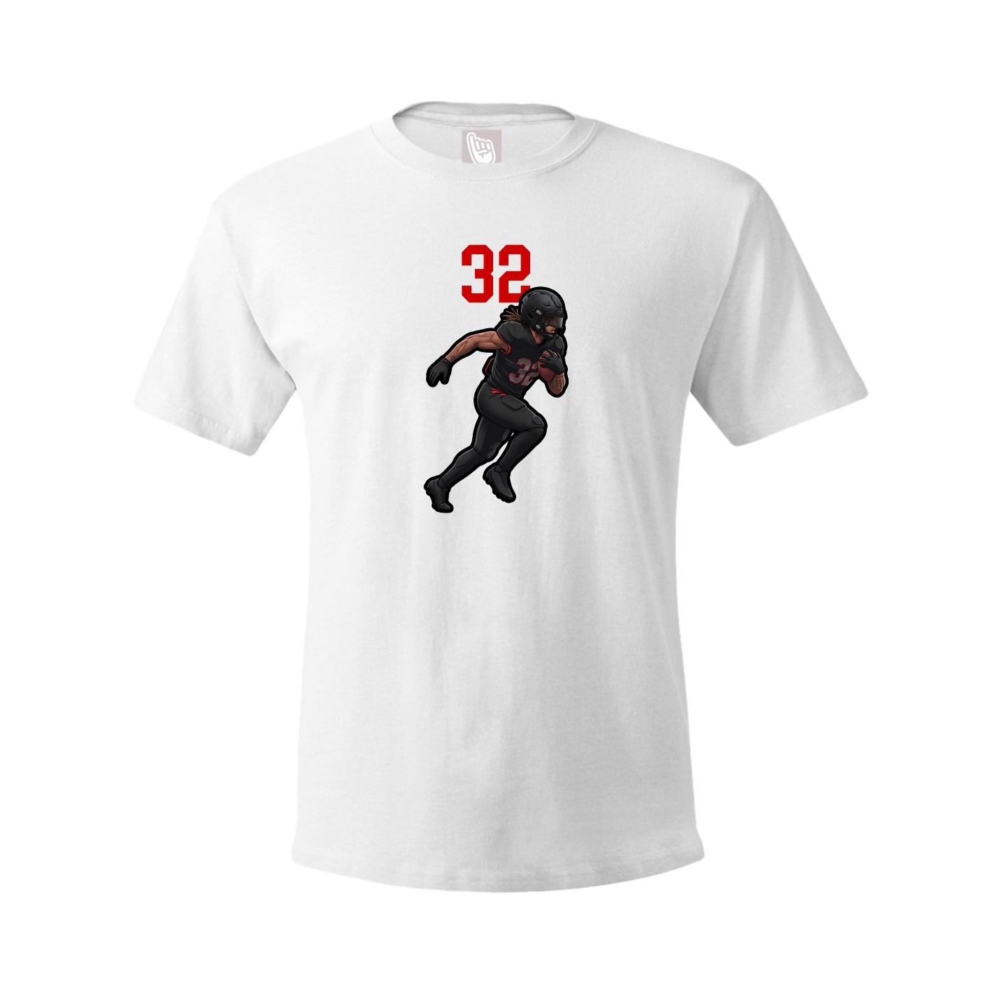 Youth Tee — Number Top in White