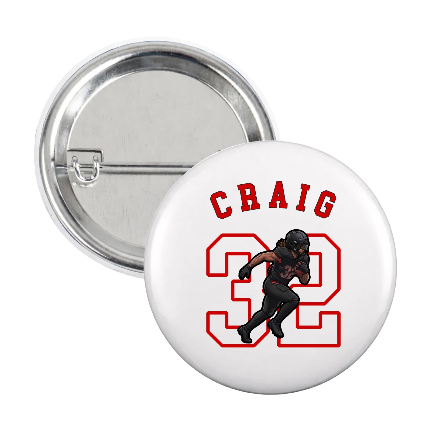 Game Day Button — Shirsey Arch in White