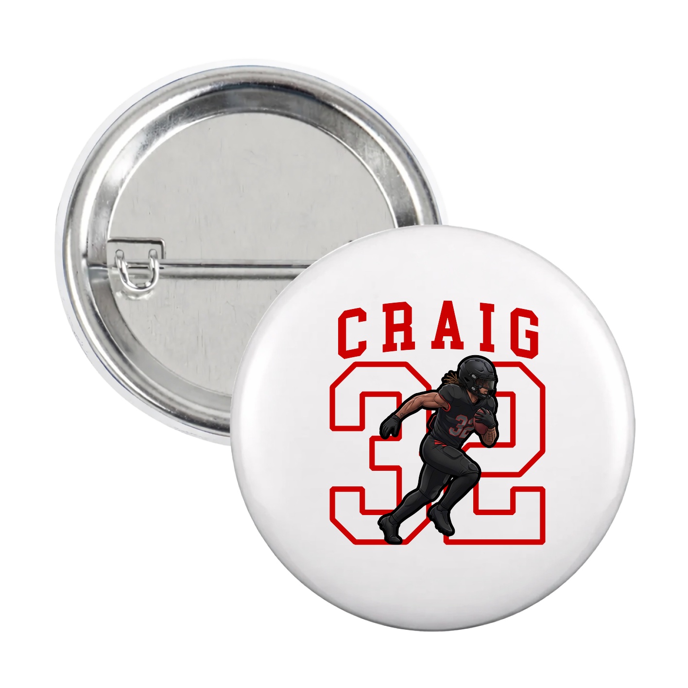 Game Day Button — Shirsey in White