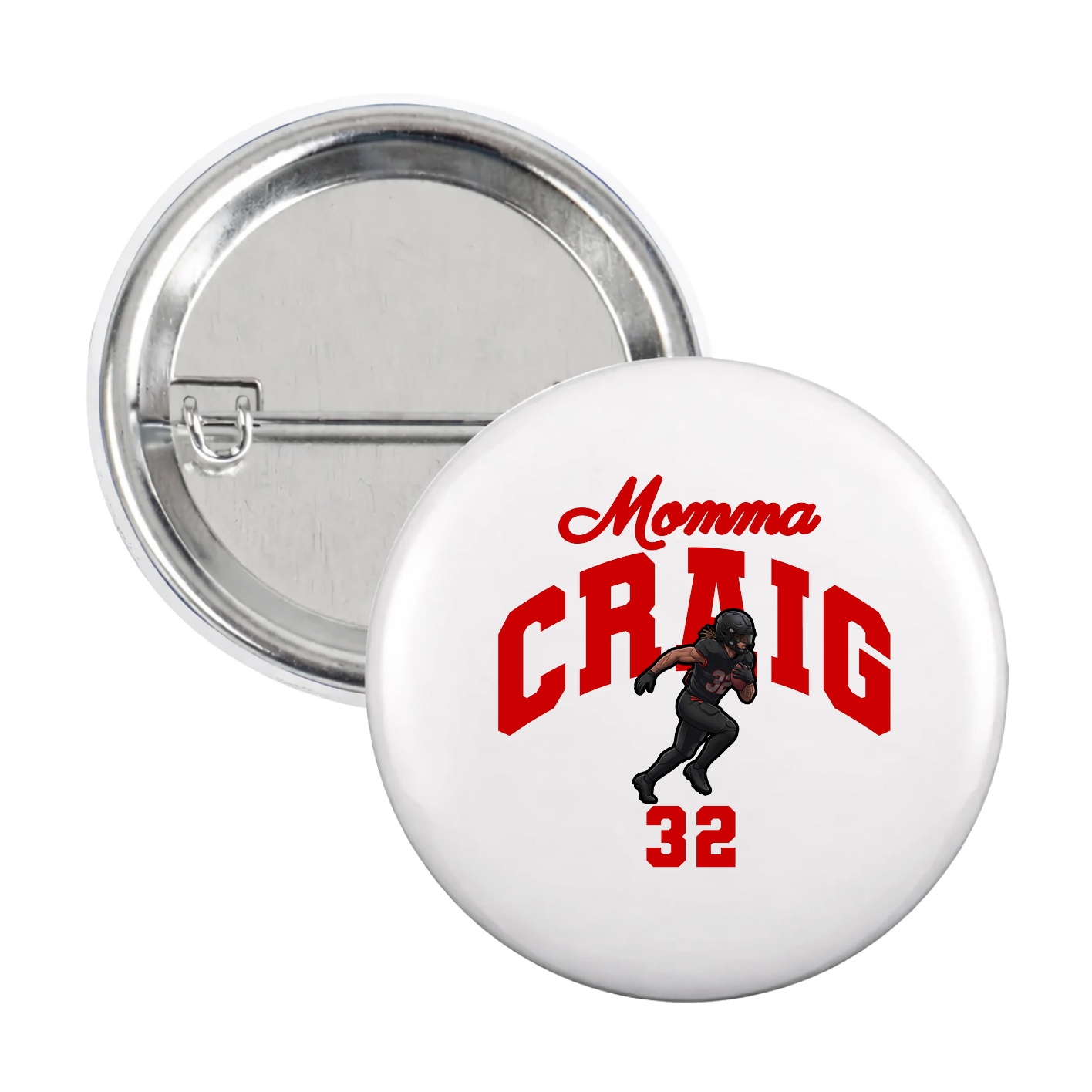 Game Day Button — Mothers Day Arch in White