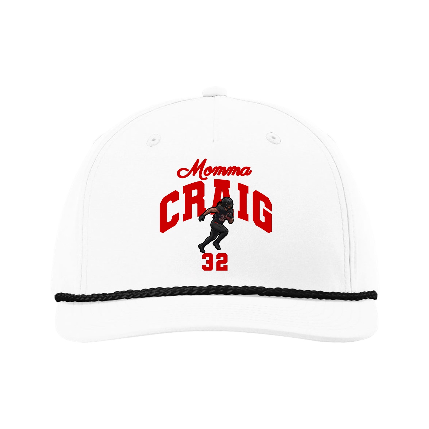 Five-Panel Classic Rope Cap — Mothers Day Arch in White