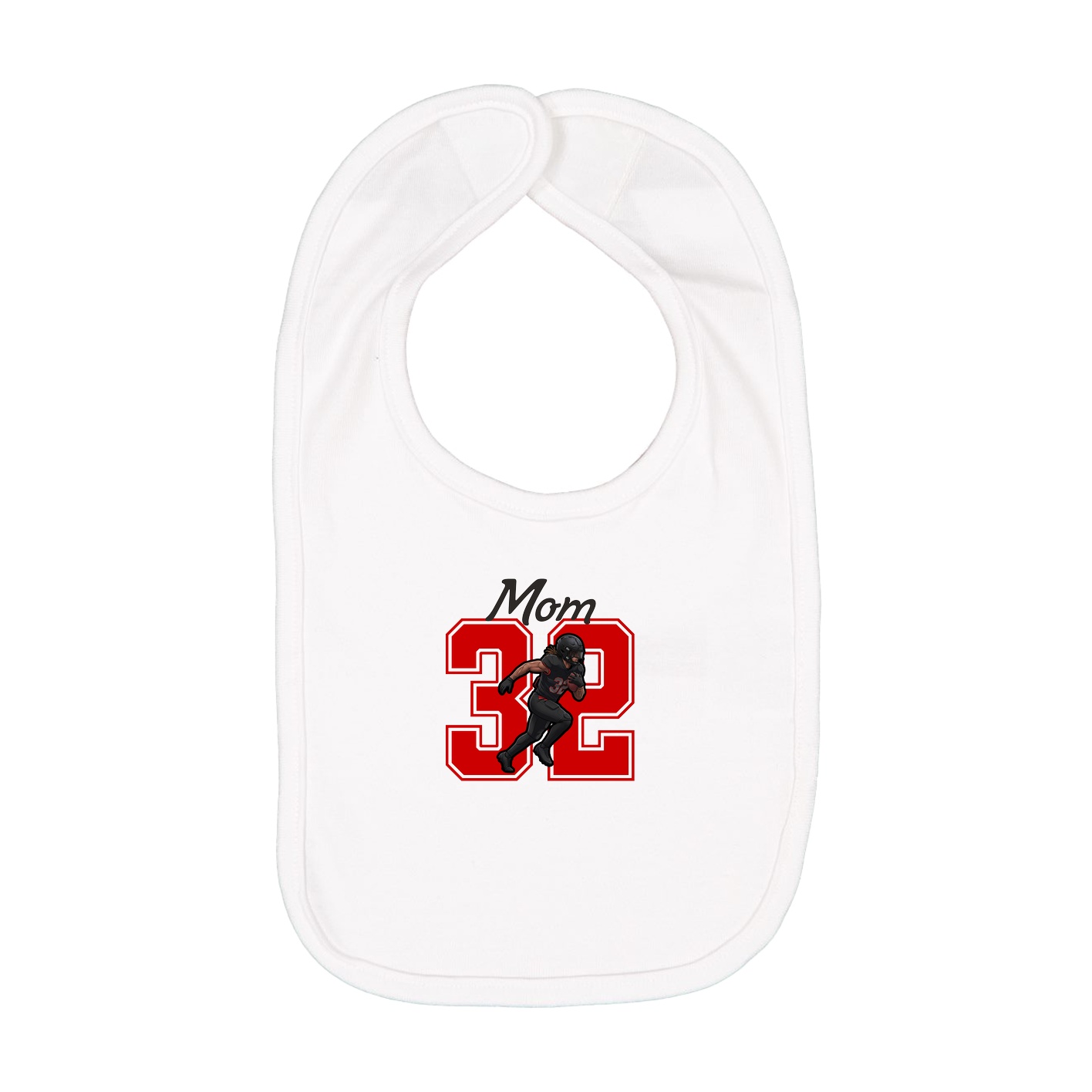 Infant Bib — Mothers Day Shirsey in White