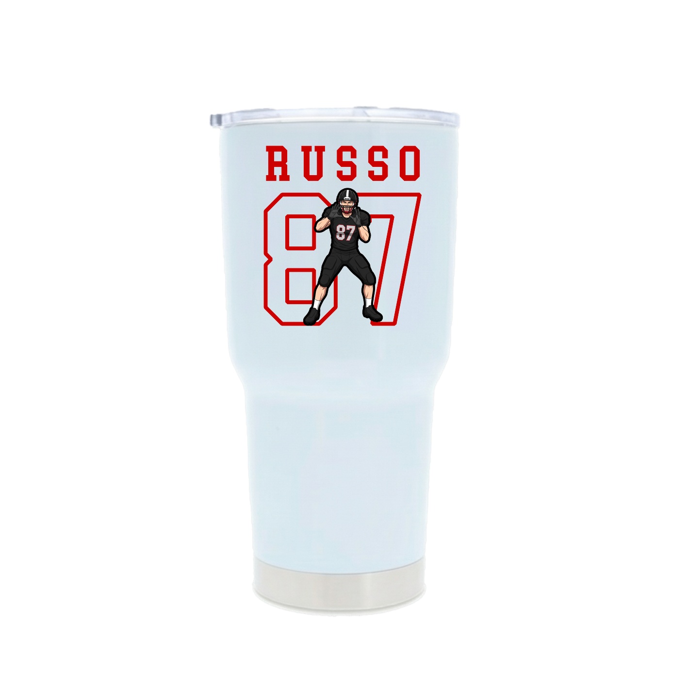 30oz Stainless Steel Tumbler — Shirsey in White
