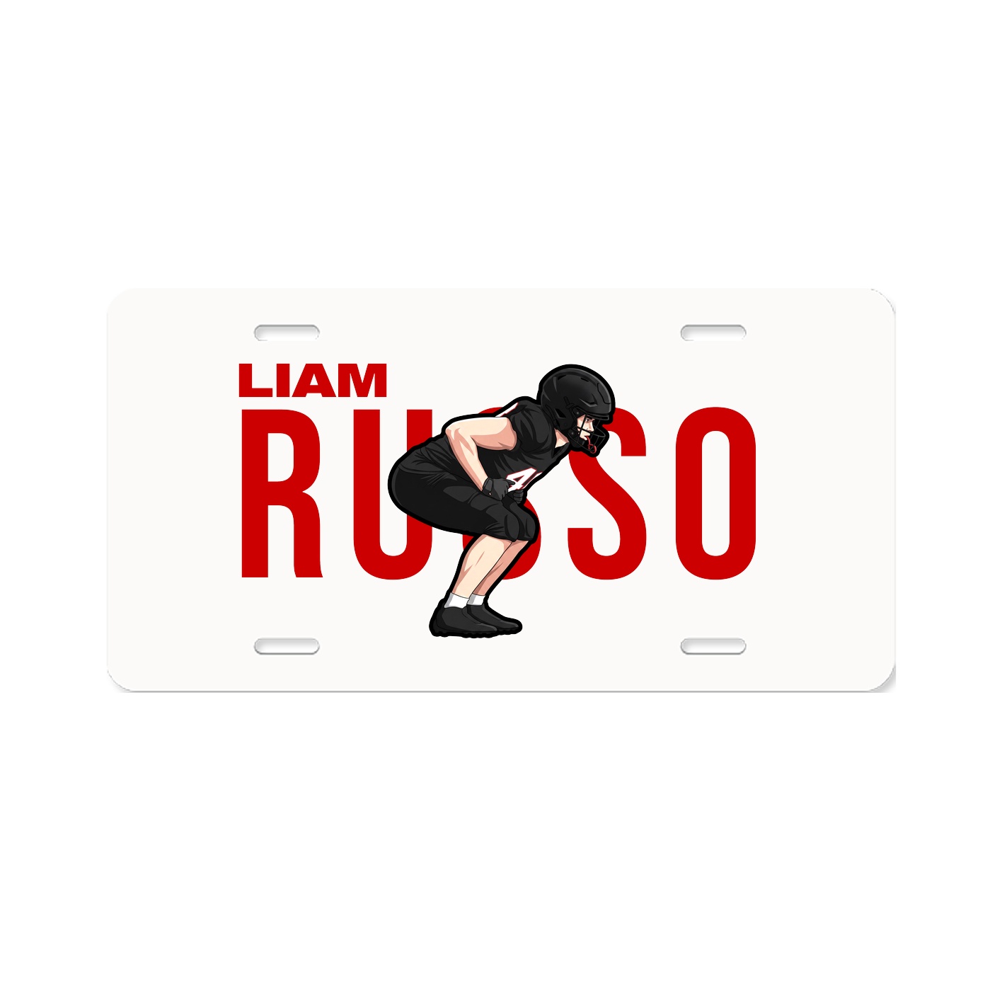 License Plate — Player Name in Classic