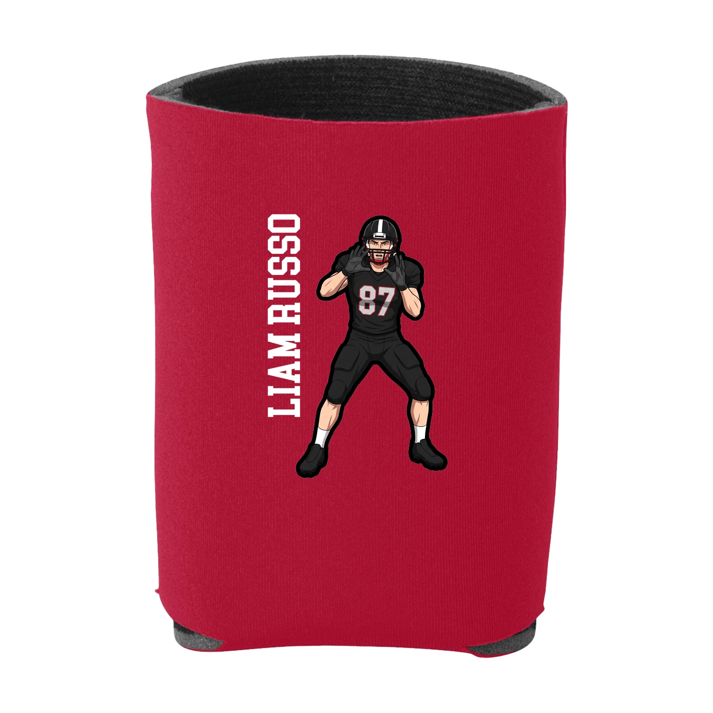 Can Holder — Name Vertical in Red
