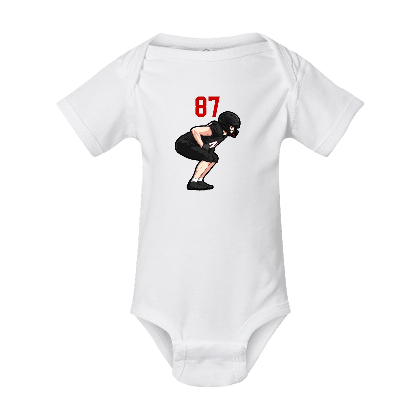 Baby Onesie — Number Top in White